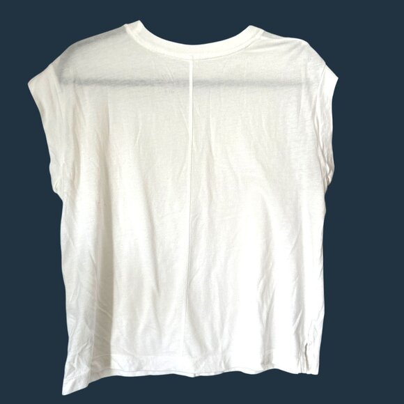 A new day White Womens Short Sleeve Cotton T-Shirt Size Small - Picture 3 of 8